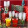 Yaomiao Christmas Plastic Cups 12 oz Disposable Party Cups-3