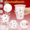 Yaomiao Christmas Plastic Cups Disposable Party Drinkware-2