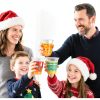Atonofun Christmas Cups Clear Disposable Party Home-5