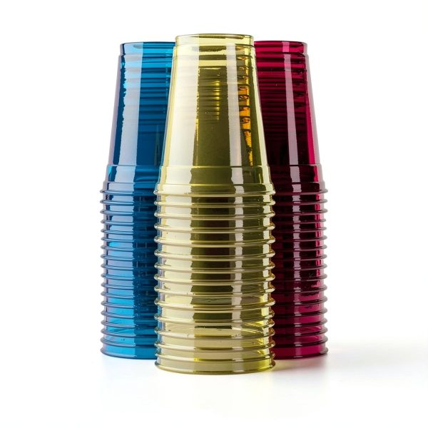 Hefty Tinted Party Cups Disposable Plastic 18 Ounce-4