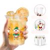 QZYL Christmas Plastic Cups 14oz Disposable Party Supplies-1
