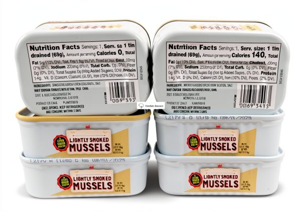Trader Joes Lightly Smoked Mussels in Olive Oil Canned-1