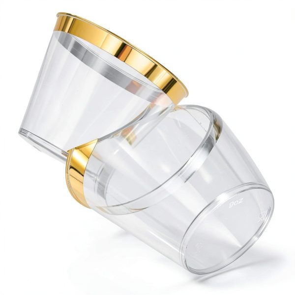 VajilaPhil Gold Party Cups Disposable BPA Free Elegant-3