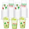 Yaomiao Christmas Plastic Cups 12 oz Disposable Party Cups-0