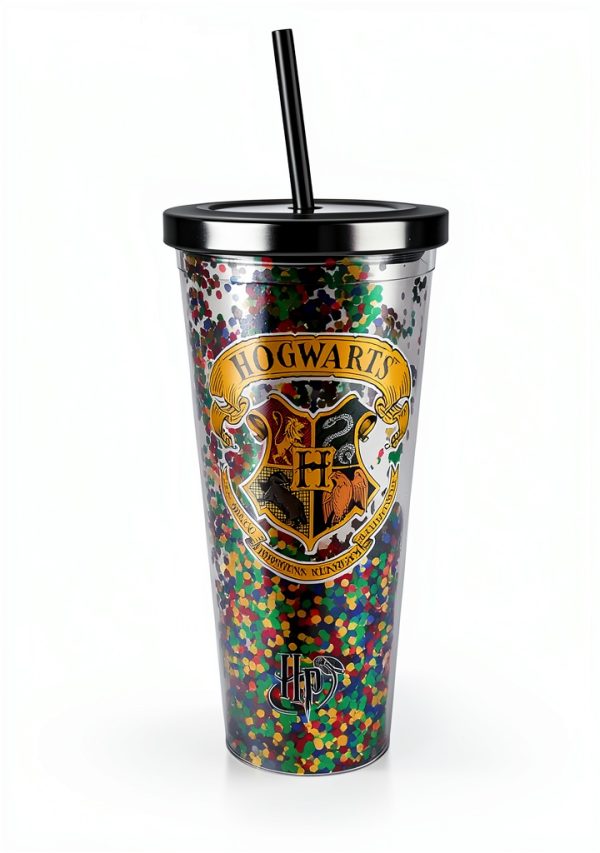 Harry Potter Glitter Cup Insulated Tumbler Spoontiques-1