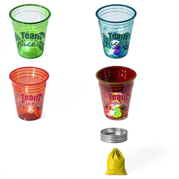 YHFUISK Christmas Glowing Pong Set LED Party Game-2