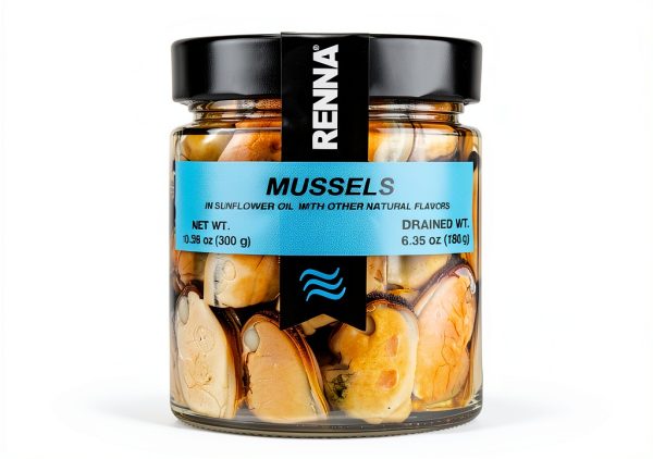Renna Mussels Sunflower Oil Preserved Gourmet Seafood-0