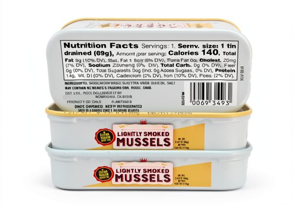 Trader Joes Lightly Smoked Mussels in Olive Oil Canned-1