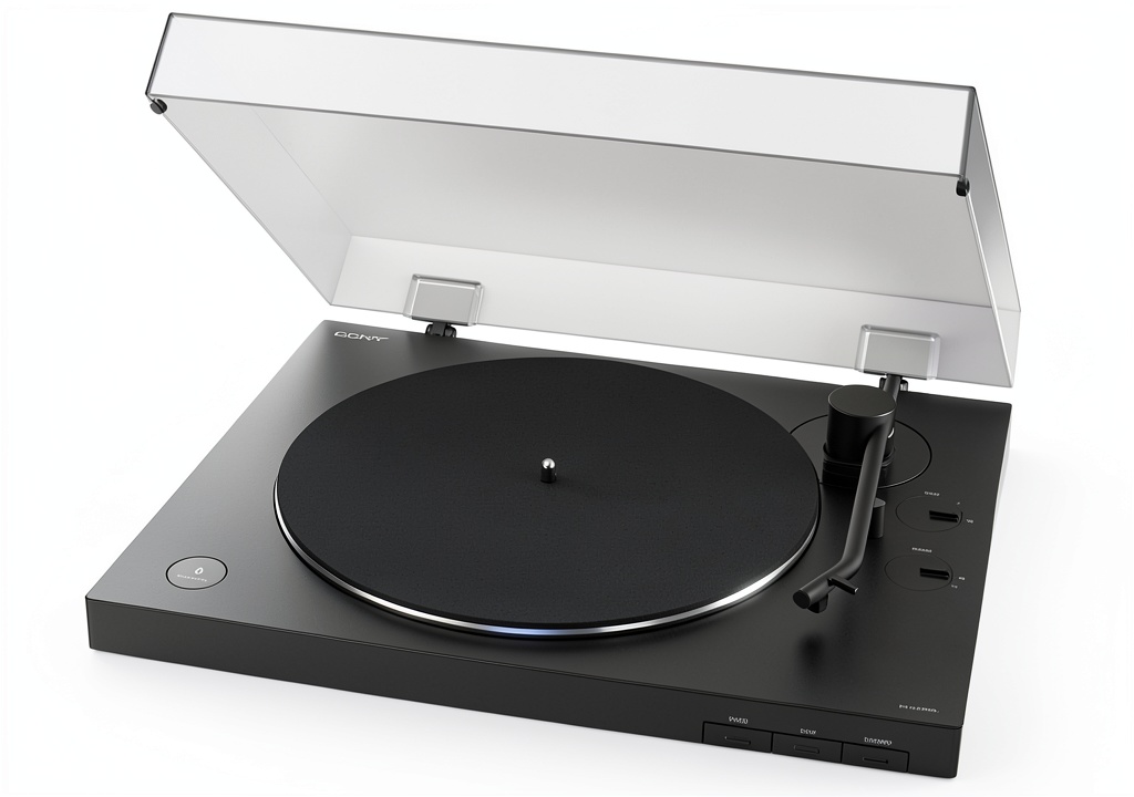 Sony PSLX310BT turntable in a living room setting