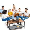 Mersoco Wooden Vinyl Player with Built-in Speakers-7