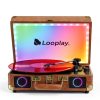 Vinyl Turntable Looplay Bluetooth Speakers-2