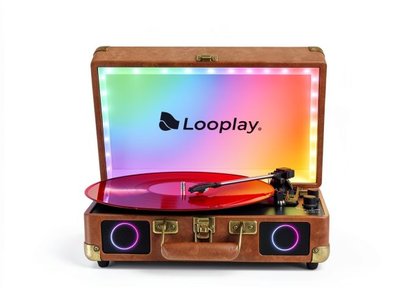 Vinyl Turntable Looplay Bluetooth Speakers-2