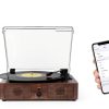 Mersoco Wooden Vinyl Player with Built-in Speakers-1