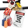 Master Lock Red Lockout Tagout Safety Padlock with Key 410RED 1.5"-6