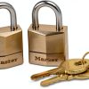 Master Lock Padlock Solid Brass ThreeQuarter in Wide 120T 2 Pack-0