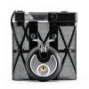DAYGOS Padlock 3/8-Inch Shackle Steel Disc Lock with Rubber Bumper-3