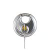 Keyed Alike Discus Padlocks,Stainless Steel Disc Padlock with Same Key for Storage Unit, Sheds, Garages and Trailer，4 Pack-5