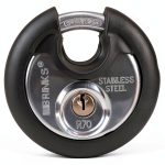 BRINKS Heavy Duty Padlock 70mm Discus Keyed for Shed Garage Toolbox-0