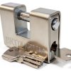 Britanium® BRP74 [Armoured] High Security Padlock - [Anti Drill Cylinder] - Heavy Duty Lock for Storage Unit with 0.67” Shackle Clearance, Motorbike, Shed & Garage Silver-0