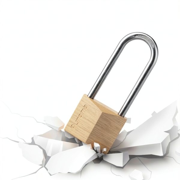 Puroma Keyed Padlock 2.6 Inch Waterproof Brass Lock with 3 Keys-5