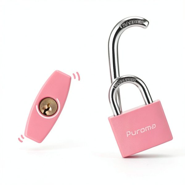 Puroma Keyed Padlock 2 Pack Pink Aluminum Locks with 3 Keys Alike for-2