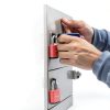 Puroma Keyed Padlock 2 Pack Pink Aluminum Locks with 3 Keys Alike for-3
