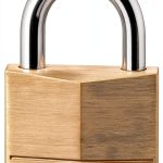 Master Lock 140D Solid Brass Padlock Keyed 1 Pack for Gate-0
