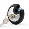 DAYGOS Padlock 3/8-Inch Shackle Steel Disc Lock with Rubber Bumper-6