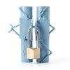 Puroma Keyed Padlock 2.6 Inch Waterproof Brass Lock with 3 Keys-3